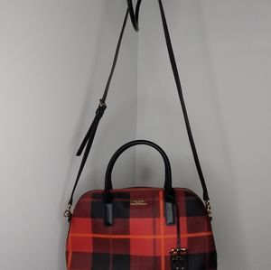 Kate Spade Brightwater Drive Woodlands Plaid Rachelle Handbag WKRU 4908